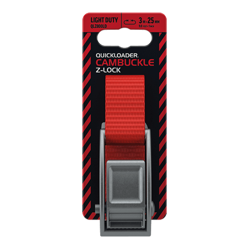 QUICKLOADER Cambuckle Z-Lock tiedown packaging
